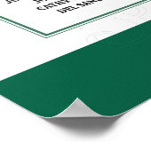 Trouwconcert Thema Stoelverdeling Bord Poster (Hoek)