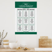 Trouwconcert Thema Stoelverdeling Bord Poster (Keuken)