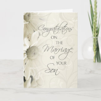 Trouwcongratulatiekaart voor ouders van de bruideg kaart