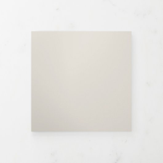 Trouwcrème Alles in één set Drieluik Uitnodiging (Cover)