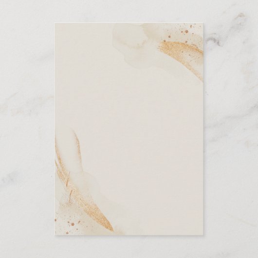 Trouwcrème Details Emerald Green Roos Bloemen Informatiekaartje (Achterkant)