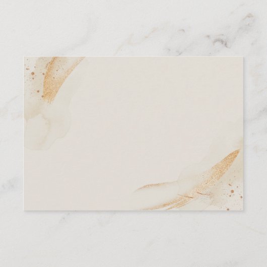 Trouwcrème Details Emerald Green Roos Bloemen Informatiekaartje (Achterkant)