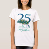 Trouwdag / 25 / 25 / nummer 25 t-shirt (Voorkant)