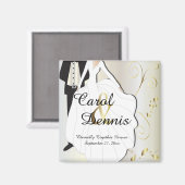 Trouwdag Aandenken voor die speciale dag Magneet (Voorkant / Achterkant)