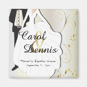 Trouwdag Aandenken voor die speciale dag Magneet (Voorkant)