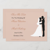 Trouwdag Aankondiging Bruid Bruidegom (Voorkant / Achterkant)