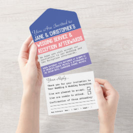 Trouwdag Alles In Eén Uitnodiging