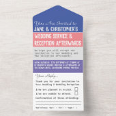 Trouwdag Alles In Eén Uitnodiging (Binnen)