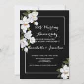 Trouwdag-anniversarium met witte roos uit de vinta kaart (Voorkant)