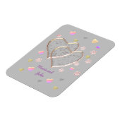 Trouwdag Antiek, gepersonaliseerd Magneet (Linkerzijde)