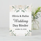 Trouwdag Binder Sjabloon Afdrukbare Trouwdag Kaart (Staand voorkant)