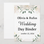 Trouwdag Binder Sjabloon Afdrukbare Trouwdag Kaart (Voorkant / Achterkant)