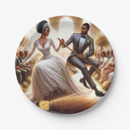 Trouwdag Bliss Elegant Papier Borden Papieren Bordje