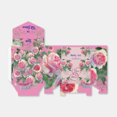 Trouwdag Bloeiende Liefde Bedankdoosjes (Uitgevouwen)