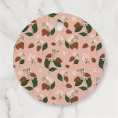 Trouwdag Borrel Zomer Aardbeien Bedankjes Labels (Achterkant)