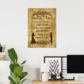 Trouwdag bruid bruidegom Er was eens Poster (Thuiskantoor)