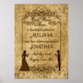 Trouwdag bruid bruidegom Er was eens Poster (Voorkant)