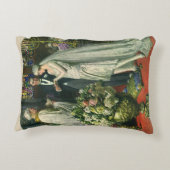 Trouwdag, bruid en bruidegom met Menora Accent Kussen (Achterkant)