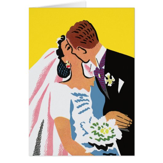 Trouwdag, bruid en bruidegom pasgetrouwd kussen (Voorkant)