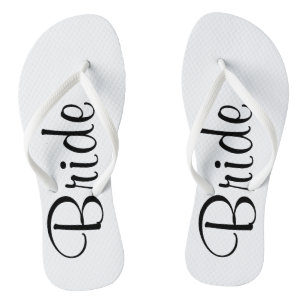 Trouwdag bruid Teenslippers