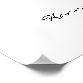 Trouwdag Bruidsmeisjes Uitnodiging Welkom Bord Poster (Hoek)