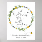 Trouwdag Bruidsshower Welkomstbord Poster (Voorkant)