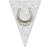 Trouwdag Bunting. Vlaggetjes (Eerste vlag)