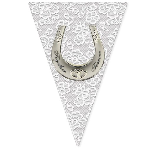 Trouwdag Bunting. Vlaggetjes (Eerste vlag)