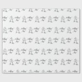 Trouwdag Champagne Glazen Witte Naadloze Cadeaupapier (Vlak)