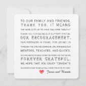 Trouwdag Dank u kaarten | Waterverf hart (Voorkant)