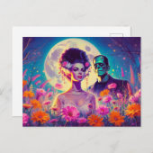 Trouwdag Dankjewel Monsters Briefkaart (Voorkant / Achterkant)