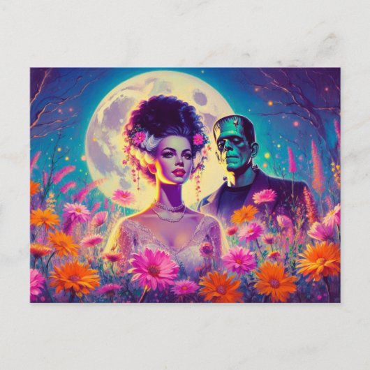 Trouwdag Dankjewel Monsters Briefkaart (Voorkant)