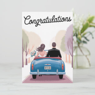 Trouwdag Echtgenoot Echtgenote Felicitaties Trouwg Kaart