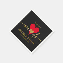 Trouwdag Elegant Hart We doen repetitie diner