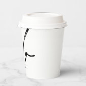 Trouwdag Elegant script dat ik doe Papieren Bekers (Links)