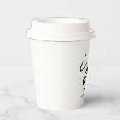 Trouwdag Elegant script dat ik doe Papieren Bekers (Rechts)