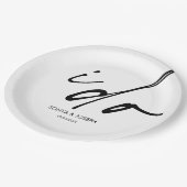 Trouwdag Elegant script dat ik doe Papieren Bordje (Gekanteld)