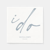 Trouwdag Elegant script dat ik doe Servet (Voorkant)