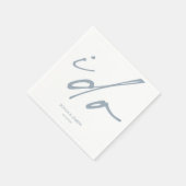 Trouwdag Elegant script dat ik doe Servet (Hoek)