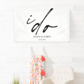 Trouwdag Elegant script dat ik doe Spandoek (Insitu)