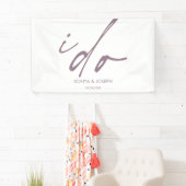Trouwdag Elegant script dat ik doe Spandoek (Insitu)