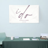 Trouwdag Elegant script dat ik doe Spandoek (Beurs)
