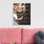 Trouwdag foto Love You Art Canvas Afdruk (Insitu (Woonkamer))