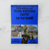 TROUWDAG FOTO'S Wenskaart Kaart (Binnen)