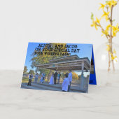 TROUWDAG FOTO'S Wenskaart Kaart (Gele Bloem)