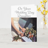 TROUWDAG GEFELICITEERD **DOCHTER** KAART (Gele Bloem)