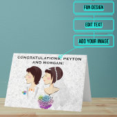 Trouwdag Gefeliciteerd Gender Neutral Kaart