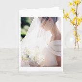 TROUWDAG GEFELICITEERD-MOOIE BRUID KAART (Gele Bloem)