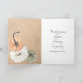 Trouwdag Gefeliciteerd Rustieke Herfst Herfst Kaart (Binnen)