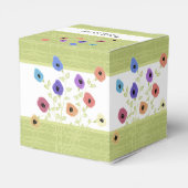 Trouwdag Gepersonaliseerde Bloemrijke Gast Bedankdoosjes (Achterkant)